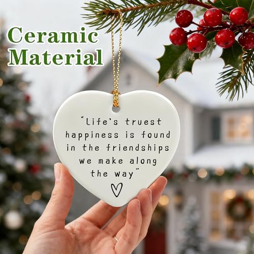 Friend Letterbox Gift, Friend Gifts | Appreciation, Inspirational & Thank You Friendship Gift, Friend’s Present Keepsake | Farewell Gifts, Christmas Ornament for Friends, Coworkers