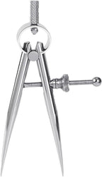 WUTA Spring Wing Divider 304 Stainless Steel Precision Scriber Caliper Tool Metal Dividers Adjustable Spacing Compass High Polished Round Leg for Drawing Circles, Leather Craft, Jewelry Design (Small)