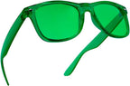 PURPLE CANYON Green Color Therapy Mood & Migraine Glasses Light Therapy Chakra Healing Glasses Chromotherapy Green Colored Lenses