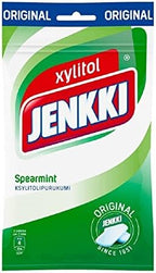 Jenkki Spearmint - Original - Finnish - Xylitol - Chewing Gum - Bag 100 g
