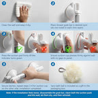 Grab Bar for Bathtubs and Showers, Zynuhmo 12 Inch Suction Cup Safety Grab Bar with 1PCS Bath Ball No Drilling Suction Shower Handrails for Seniors Elderly Kids Bathroom Assist Support(1Pack, Gray)