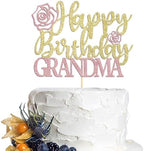 Happy Birthday Grandma Cake Topper, Grandma Birthday Decorations,Mother’s Day Cake Decorations/Best Grandma Ever Party Decorations (grandmother-3)