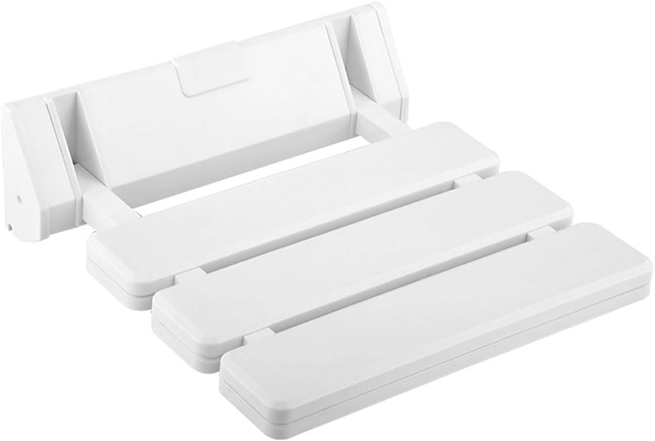 Bath Shower Chairs,Folding Wall Mounted Chairs, Foldable Shower Seat, Bath Aid Seat Non-Slip Change Shoe Bench for Disabled Elderly, Weight Capacity 130KG (Size : White)