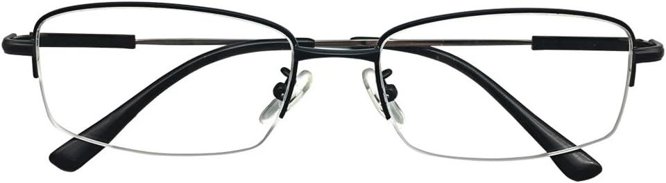 Mens Womens Half Rim Computer Reading Glasses Black Readers Anti Blue Ray +3.25 Spectacles