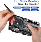 5 Pcs Keyboard Cleaning Brush, 5.5 Inch Anti Static Brush, Computer Laptop Keyboard Small Space, Dust Cleaning (Black)