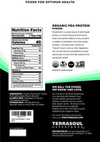 Terrasoul Superfoods Organic Pea Protein, 1.5 Lbs - European Sourced | Unflavored | Smooth Texture