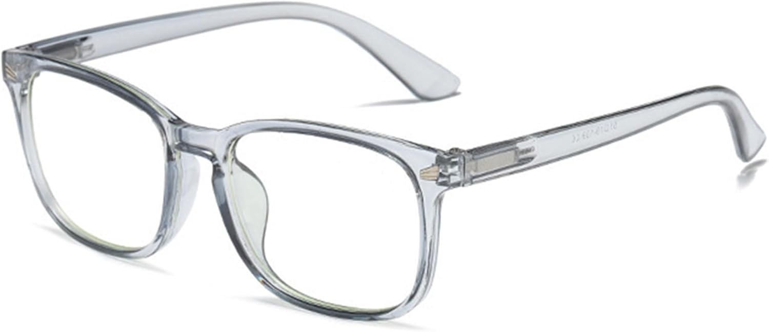 Lanomi Reading Glasses Rectangle Blue Light Blocking Eyeglasses Spring Hinge Stylish Lightweight Plastic Reader for Women Men