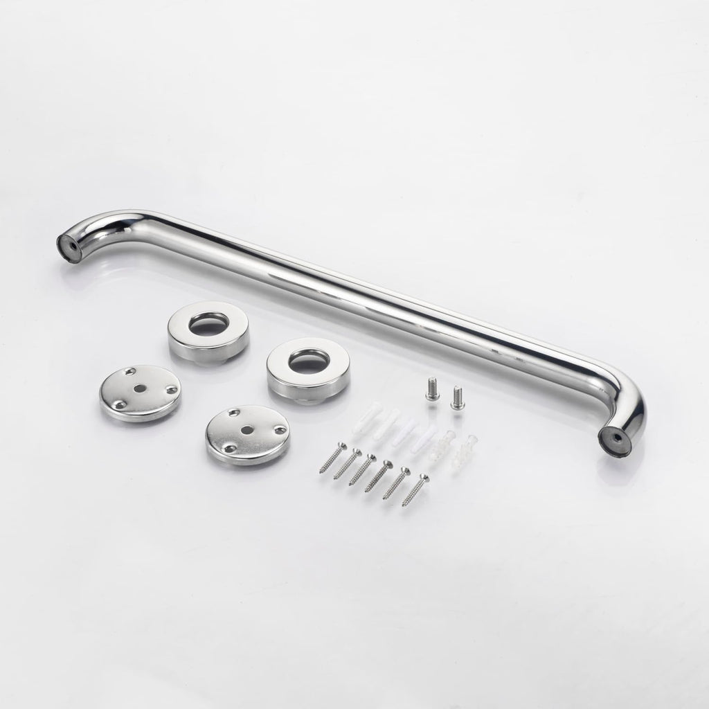 Grab Bar Handle for Bathroom Toilet Bathtubs and Showers (Chrome)