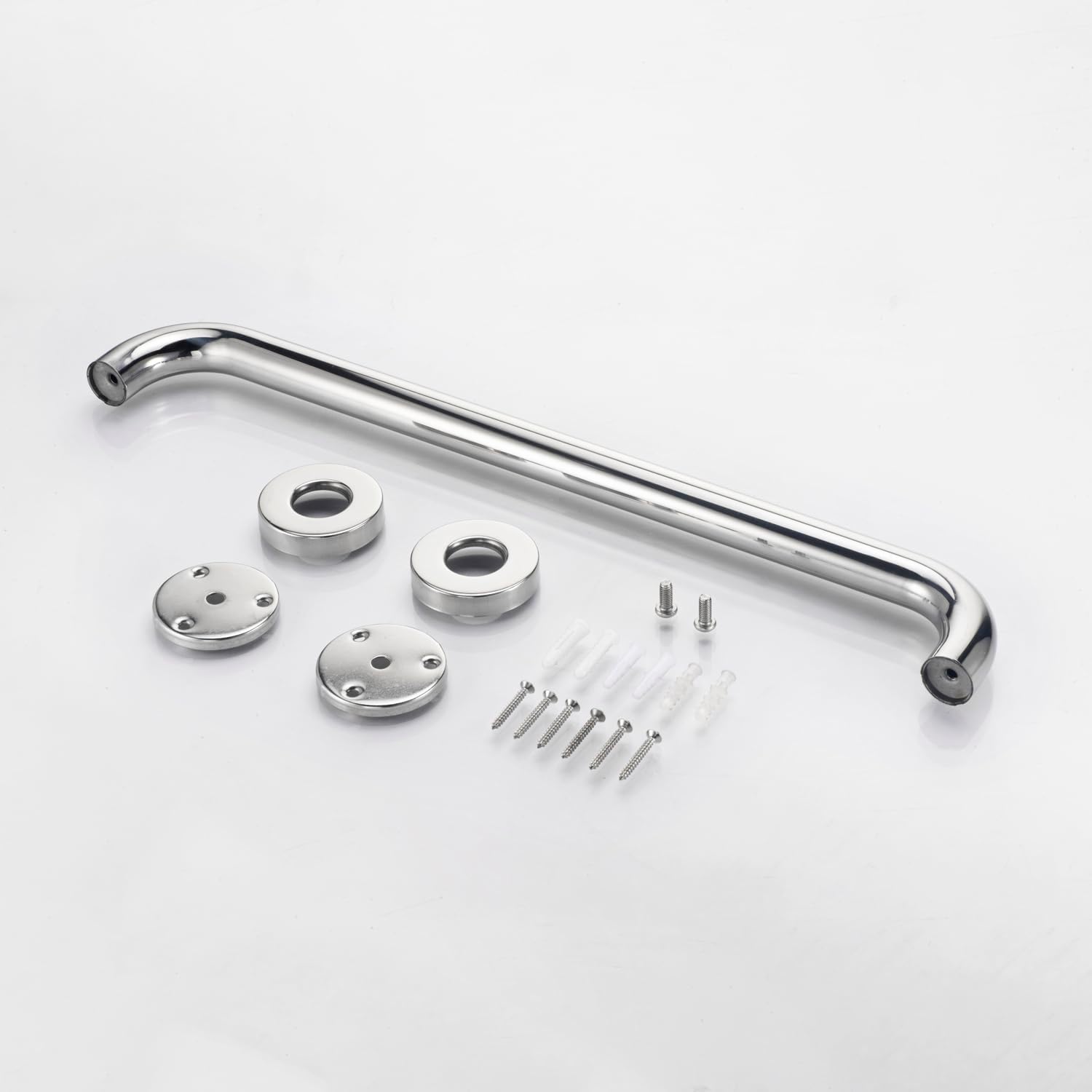 Grab Bar Handle for Bathroom Toilet Bathtubs and Showers (Chrome)
