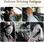 2Pcs Car Neck Pillow, Ultra Comfortable Car Headrest, Ergonomic Car Headrest Pillow, Relieve Driving Fatigue and Maintain Correct and Comfortable Sitting Posture, Suitable for Driving (Grey)