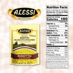 Alessi Autentico, Premium Seasoned Risotto, Italian Arborio Rice, Easy to Prepare, 8oz (Milanese, Pack of 6)