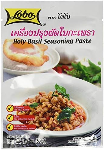 Lobo Thai Holy Basil Seasoning Paste 50g. (Pack of 10)