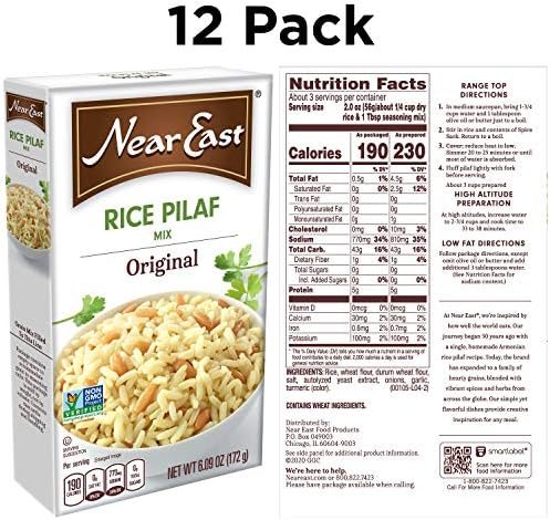 Near East Rice Pilaf Mix, Original, 6.09 Ounce (Pack of 12 Boxes)