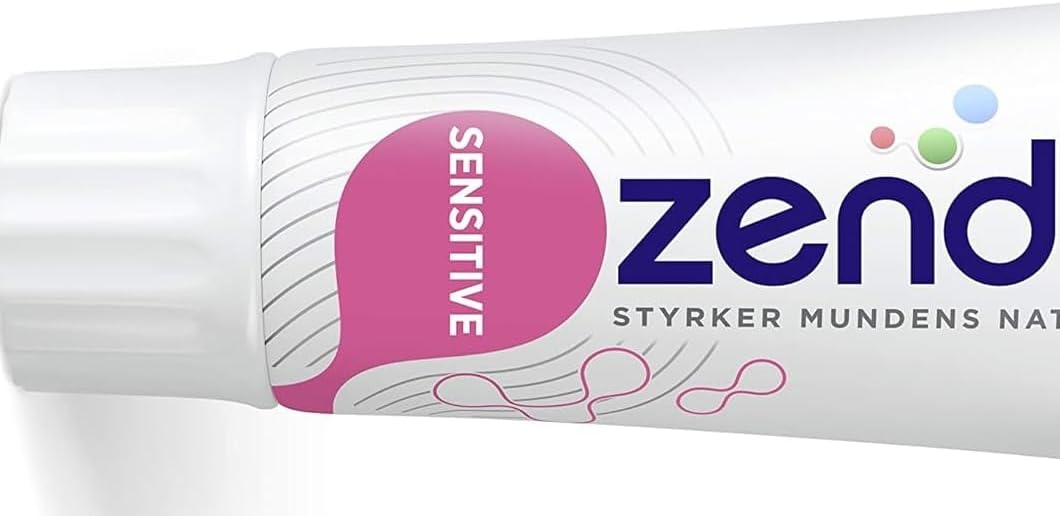 ZendiumToothpaste Sensitive for Sensitive Teeth, 75ml, Toothpaste Contains Natural Antibacterial Enzymes and Proteins - Natural Protection - SLS Free, Triclosan Free (Pack of 1)