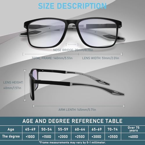 BLOEXCLU 6 Pack Reading Glasses for Men Sports Style Blue Light Blocking Readers with Spring Hinge Women Eyeglasses
