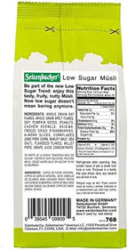 Seitenbacher Low Sugar Muesli Natural Cereal, 16 Ounce