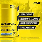 C4 Original Pre-Workout Powder For Endurance, Focus & Performance with 150mg Caffeine, Beta-Alanine, Creatine, Sugar Free Pre-Workout for Men & Women, 30 Servings, Frozen Bombsicle