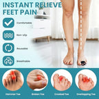 Hammer Toe Straightener for Women & Men - 4 Pcs Non-Slip Toe Splints Wraps, Hammer Toe Corrector Relief for Broken Toes, Crooked Toes & Overlapping Toes