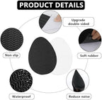 6 Pack Shoe Sole Protector - Self-Adhesive Anti-Slip Grips for High Heels & Boots | Shoes Non-Slip Bottom Covers for Women (6 x 4inches, Black)