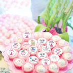 32pcs Edible Colorful Cupcake Toppers - Wafer Paper Birthday Cake Picks for Kids or Adults Parties