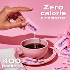 Sweet'N Low Zero Calorie Sweetener Packets, 400 Ct, Kosher & Gluten Free, Low Glycemic Index, Individual Tea and Coffee Sweetener Packets
