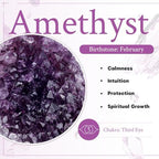mookaitedecor Natural Amethyst Crystal Cluster Heart Stone, Healing Crystals Raw Geode Quartz Mineral Specimen for Meditation and Home Decor, 0.22-0.44 LB