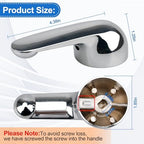 H79 Shower Handle Compatible with Delta Tub & Shower Single Metal Lever Handle, for Delta 1300/1400 Series Faucet Handle Replacement Chrome, Shower Replacement Parts with Screw & Wrench