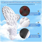 4D Cloud Insoles for Men and Women Insoles Men Super Soft Anti-Fatigue, Shock Absorption, Relieve Foot Pain, (Black, Men: US 7-11)