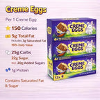 Easter Creme Eggs Milk Chocolate Candy 12 Individually Wrapped - Easter Hunt Basket Stuffer Filler Party Favor Gift 3 Box Packs (Each 4 Eggs)
