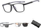 Sport Intelligent Photochromic Progressive Bifocal Presbyopia Glasses, Chromoscope. Reading Glasses, Unisex Reading Glasses