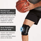 ComfiLife Knee Brace for Knee Pain Relief – Neoprene Knee Brace for Working Out, Running, Injury Recovery – Side Stabilizers – 3 Point Adjustable Compression – Open Patella Support,Non-Slip (X-Large)