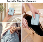 FYY Daily Pill Organizer, 7 Compartments Portable Travel Pill Case, [Folding Design] for Purse Pocket to Hold Vitamins,Cod Liver Oil,Supplements and Medication-Blue