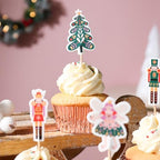 PME Christmas Cupcake Toppers-Nutcracker (Pack of 24), Medium, Multicolor