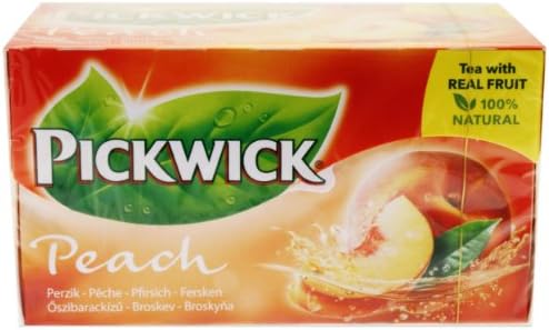 Pickwick Tea Peach, Flavoured Black Tea, 20 Tea Bags