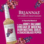 BRIANNAS - Home Style New American Creamy Balsamic Dressing – Fine Salad Dressing made with Premium Ingredients - Gluten Free Dressing - 32 oz. Bottle