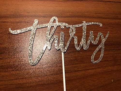 Thirty Cake Topper Rose Gold Glitter, Rose Gold 30th Cake Topper, 30th Birthday Cake Topper, 30th Birthday Decorations, Cake Topper Rose Gold Thirty, Thirty Birthday Cake Topper Women