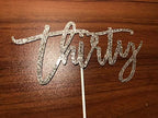 Thirty Cake Topper Rose Gold Glitter, Rose Gold 30th Cake Topper, 30th Birthday Cake Topper, 30th Birthday Decorations, Cake Topper Rose Gold Thirty, Thirty Birthday Cake Topper Women