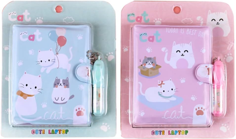 Cartoon Small Travelers Notebook With Pen Kit Cute The Notebook Anime Pocket Notebook For Women Cute Cat To Do List Notebook Cute Mini Notebook Anime Pink Notebooks Cat Notebook Writing Pads 2 Pack