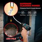 30 Feet Chimney Sweep Kit, Chrome Button Locking System, Chimney Cleaning Kit, Chimney Brush, Chimney Cleaning Tool, Chimney Cleaning System with 9 Flexible Chimney Rods