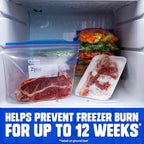 Ziploc Brand Gallon Freezer Storage Bags, Stay Open Design, Easy to Fill, 1 gal, 28 ct