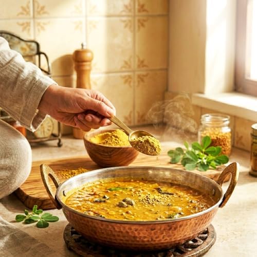 MB Herbals Fenugreek Seeds Powder 1 Pound | 16 oz / 454 Gram | Organically Grown Fenugreek | Trigonella foenum-graecum Sd. | Methi Powder
