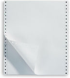 Staples Computer Paper, 9 1/2" x 11", Perforated, Blank White, 15lb, 3,200/Box, For Office, School & Home