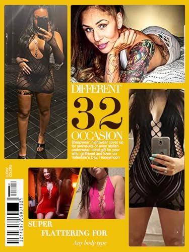 Women’s Lingerie Women Fishnet Babydoll Lingerie Dress Chemise Halter Nightwear Mini Teddy Dress DIY Stripper Outfits