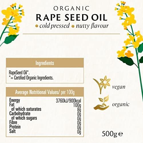 Biona Organic Oil - Rapeseed Oil Cold-pressed - 500ml