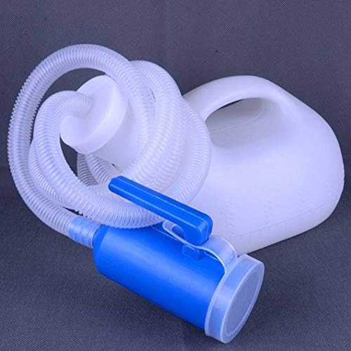 Urinals for Men, 2000ML Portable Urinal for Men Spill Proof Urine Bottles for Men Men's Potty Pee Bottle with 51" Long Tube with Lid for Home Hospital Car Travel Bedside Use