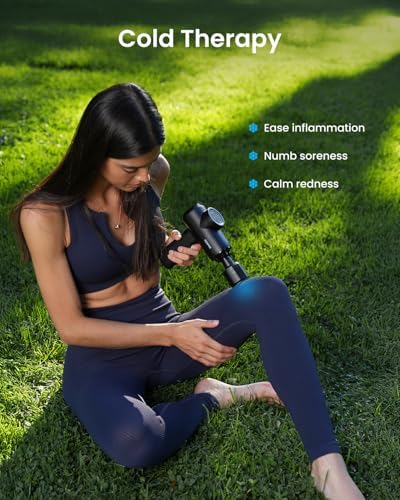 RENPHO Active Thermacool 2 Massage Gun with Heat and Cold, Mothers Day Gifts [2026 Upgraded] Percussion Deep Tissue Handheld Neck Massager, FSA Approved, Muscle Masajeador for Men Women Athletes HSA