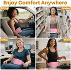 Portable Heating Pad for Cramps, Larger Heating Area Ultra Thin Cordless Electric Period Fast Heat Pad Back Pain Relief Menstrual Belt 3 Heat 5 Massage for Women Her Christmas Stocking Stuffers