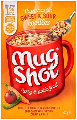 Mug Shot - Sweet & Sour Flavour Noodles - 67g (Multi-Pack - 5)