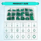270pcs Compressor O Rings - Car Air Conditioning AC O Ring Kit Sealing ORings Gasket Assortment Set, Rubber Washer Orings for A/C Professional Plumbing Automotive