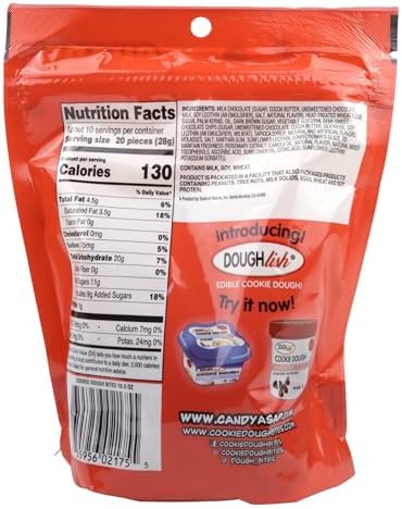 Bulk Original Cookie Dough Bites, Milk Chocolate Covered Candy, Resealable Share Size Bag, 10.5 Ounces (Pack of 2)